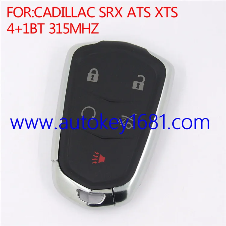 

Remote control smart card car key for Cadillac SRX2015 ATX XTS 5button 315MHz ID46 transponder chip