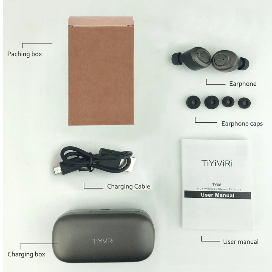 Tws беспроводные наушники V5.0 Bluetooth гарнитура Близнецы стерео звук спортивные с