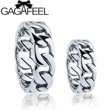 GAGAFEEL Caliente 100% Real Pura Plata Esterlina 925 Anillo de Plata Tailandés anillo del amante del envío libre punky del estilo Hombres/Mujeres anillo LHYR14