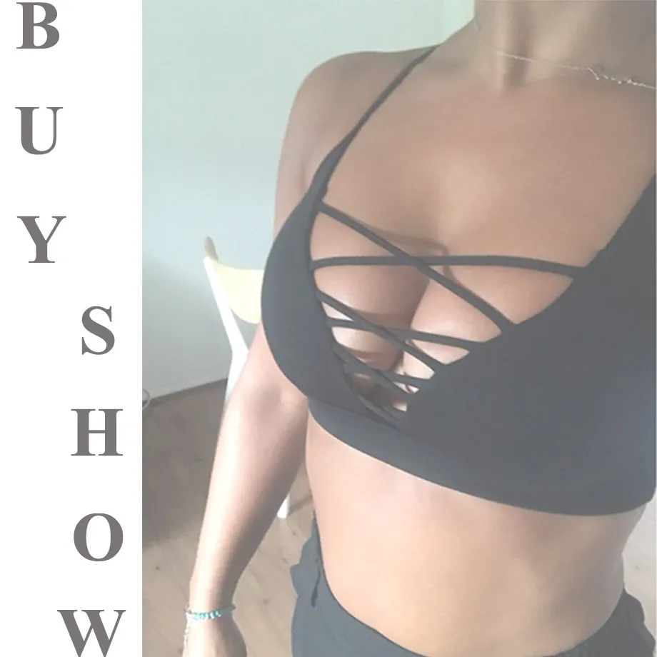 Female Sexy Sports Bra Crisscross Front Back New Active Yoga Running Wear Gym Bra Women Vest Seamless Crop Tops