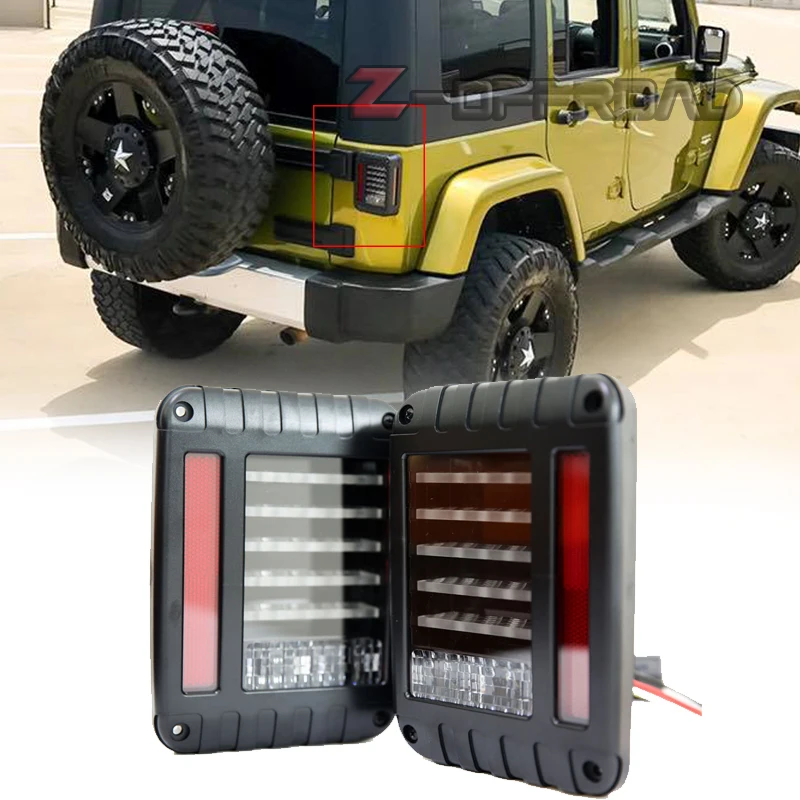 

For Jeep Wrangler JK Brake Reverse Turn Signal Lamp Back Up Rear Parking Stop Light Daytime Running Bulb LED Tail Lights