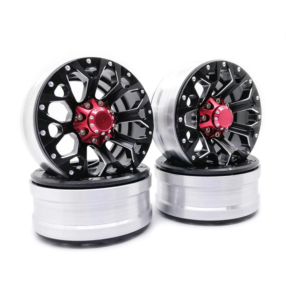 

Shock-proof For RC Cralwer 1:10 Durable Replacement SCX10 1.9'' Toys Bead Lock RC Car Wheels Crush-resistant Spare Parts Alloy