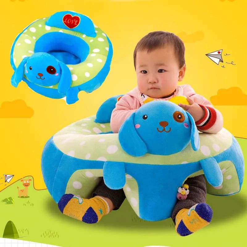 

2018 Cute Animal Baby Sofa Support Seat Plush Infant Learning To Sit Chair Keep Sitting Posture Comfortable For 0-24M Children