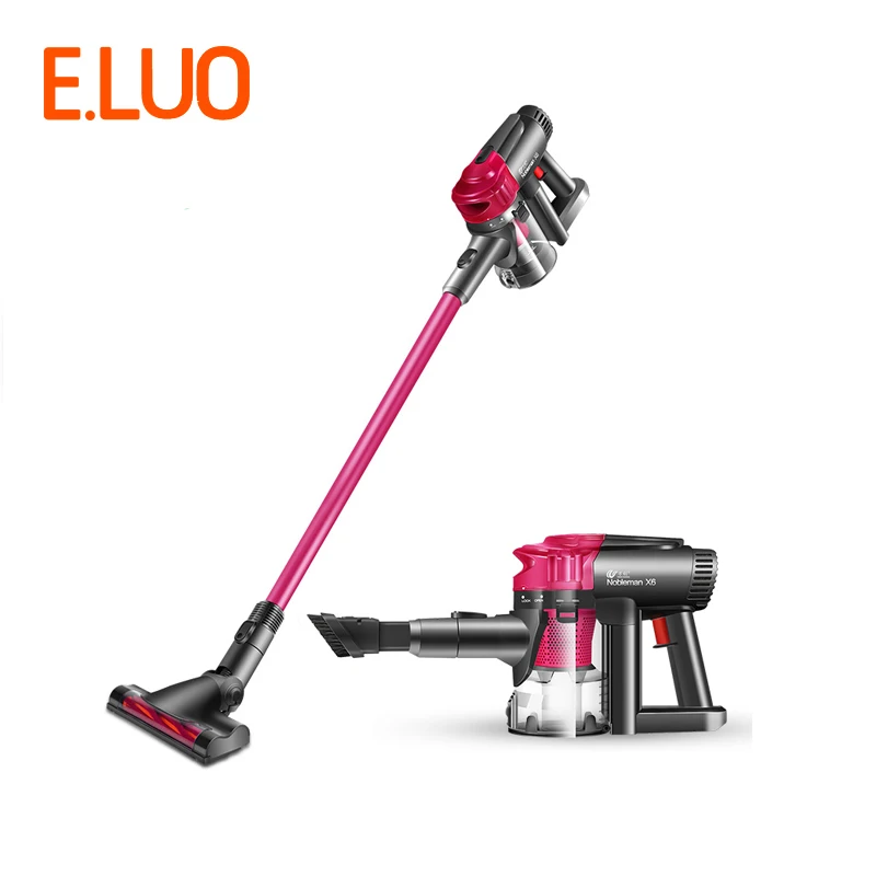High power low noise bagless cyclonic vacuum cleaner cordless portable