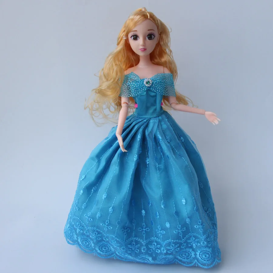 1 шт. 30 см princenss Золушка Обувь для девочек Куклы 12 суставов DIY большой 3D Средства