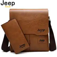 JEEP BULUO Man Messenger Bag 2 Set Mannen Pu Lederen Schoudertassen Business Crossbody Casual Bag Famous Brand ZH1505/ 8068