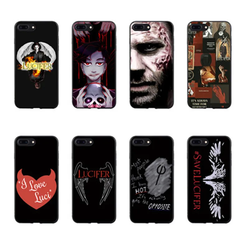 

American TV Degenerate angel Lucifer phone accessories Case For iphone11 6 5 X XR XSMax 7 8 Plus Preto silicone Fundas Cover