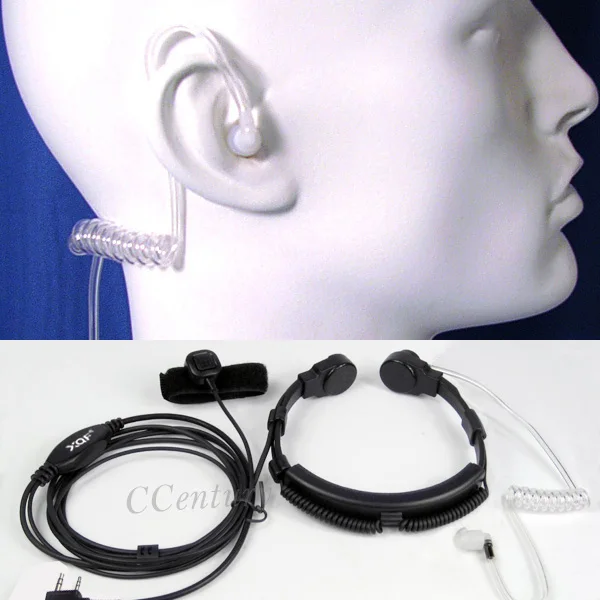 imágenes para Vibración de la garganta táctica garganta micrófono auricular ptt para walkie talkie baofeng bf-888s radio portátil uv 5r uv-5ra plus 2-pin imágenes para Vibración de la garganta táctica garganta micrófono auricular ptt para walkie talkie baofeng bf-888s radio portátil uv 5r uv-5ra plus 2-pin