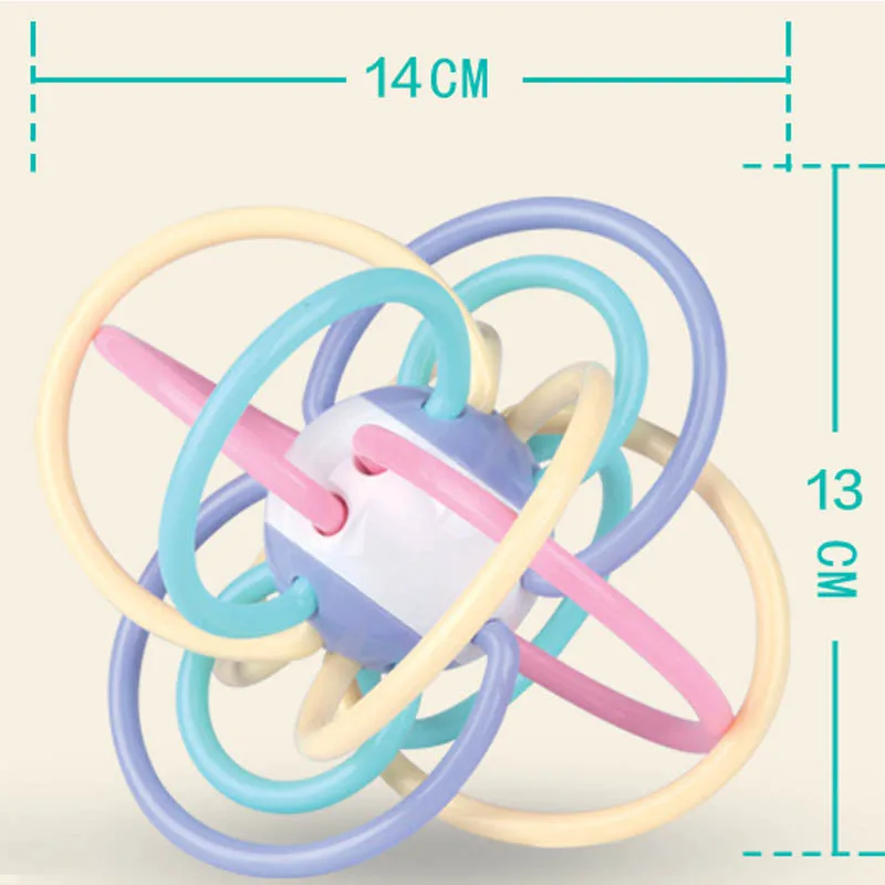 Погремушку ручной ловить мяч Детские Прорезыватель молярная Придерживайтесь младенческой образование в раннем детстве игрушки молярных