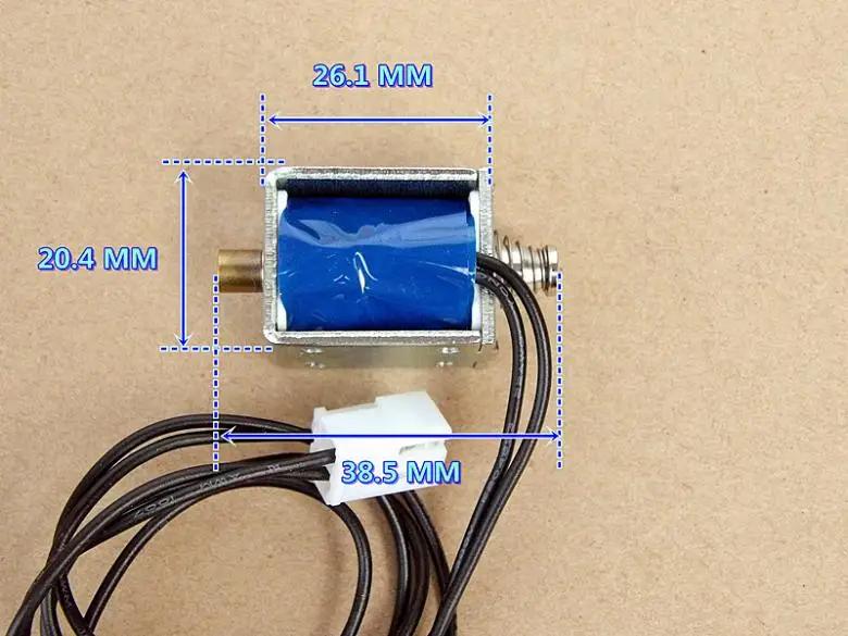 Сквозной тип ударного типа push-pull DC12V Электромагнит прямого действия