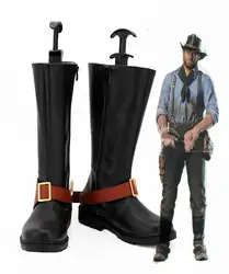 Косплей diy красные изображения из фильма «Red Dead Redemption» II 2 Arthur Morgan косплей обувь мужские ботинки зимние сапоги на Хэллоуин L717