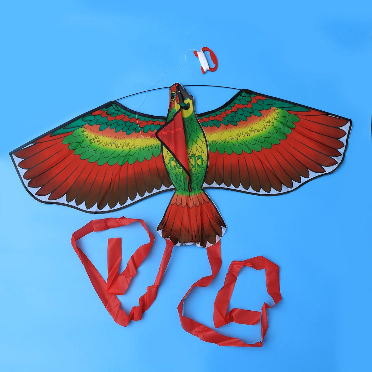 NEW Kites For Kids Children Lovely Cartoon Red Parrot Kites With Flying Line UK 