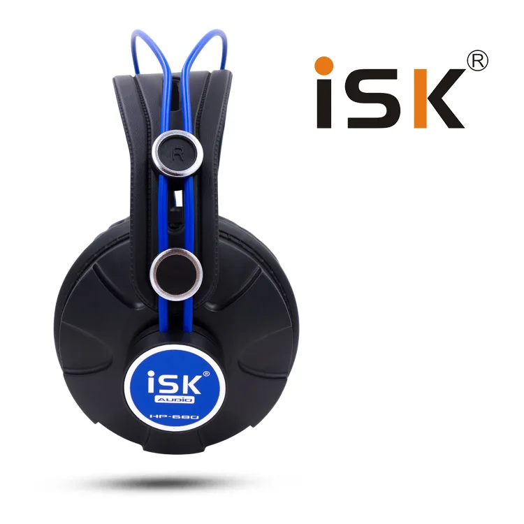 

ISK HP680 Pro Monitor Studio DJ Headphones Dynamic 1200mW Powerful Over Ear Earphone Noise Cancelling HiFi Headset auriculars