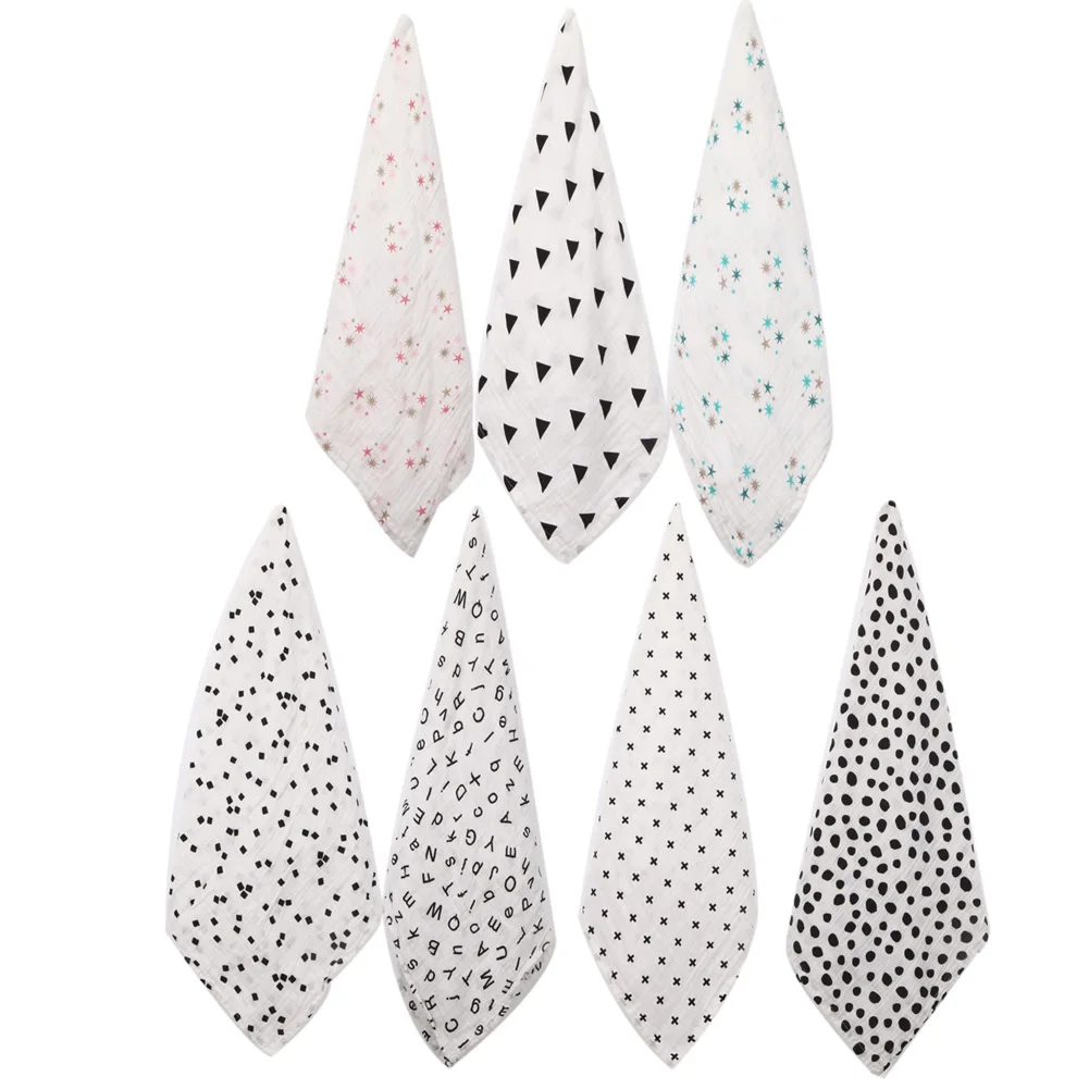 Cotton Baby Bath Towel Soft Newborn Towels Muslin Swaddle Blankets Kids