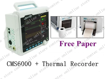 

CE 8.4 TFT Multi-parameter Patient Monitor ECG/EKG,Spo2,NIBP,Rulse Rate CONTEC CMS6000+Thermal Recorder