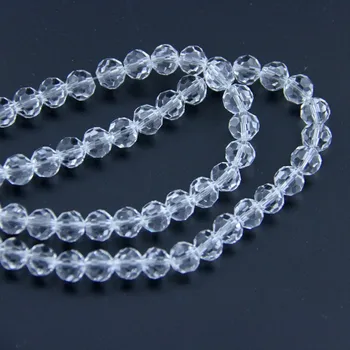

100pcs 14mm Clear K9 Glass faceted ball Beads In 1 hole wedding decoration pendant Wedding Centerpiece