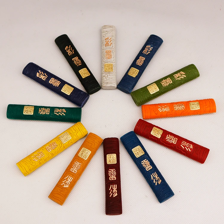 Calligraphy Ink Chinese Set Sumi-E Color Ink Stick Paint Solid Inks Hui She Laohukaiwen Calligraphy Sumi Ink Chinese Sumi Painting