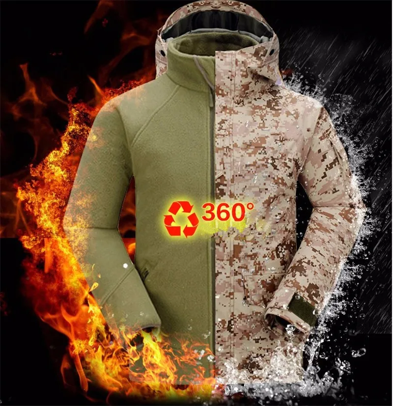 Military Hunting Winter Jacket Men Tactical Combat Coat Militar Waterproof Windbreaker Jacket Casaco Masculino Jackets Men