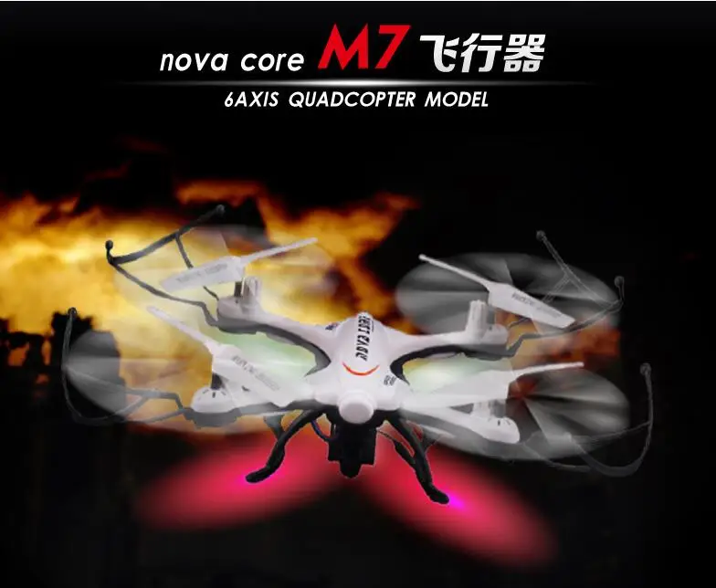 Радиоуправляемый Дрон M7 с Wi Fi fpv 2 4 ГГц канала 6 осей камерой квадрокоптер