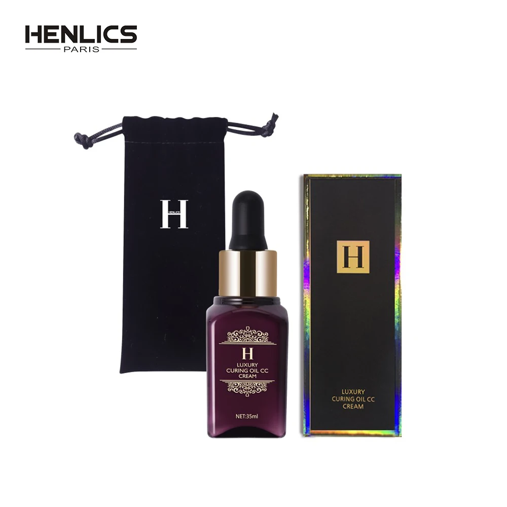 

HENLICS Rose Essential Oil Repair Nutritious Skin Care CC Cream Oil-control Nursing Liquid Foundation for Women Face Base Makeup
