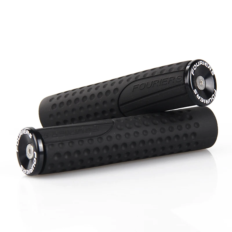 Fouriers Bicycle Handlebar Grips Silicone Rubber Foam+With full CNC alloy locked ring AM DH XC | Спорт и развлечения