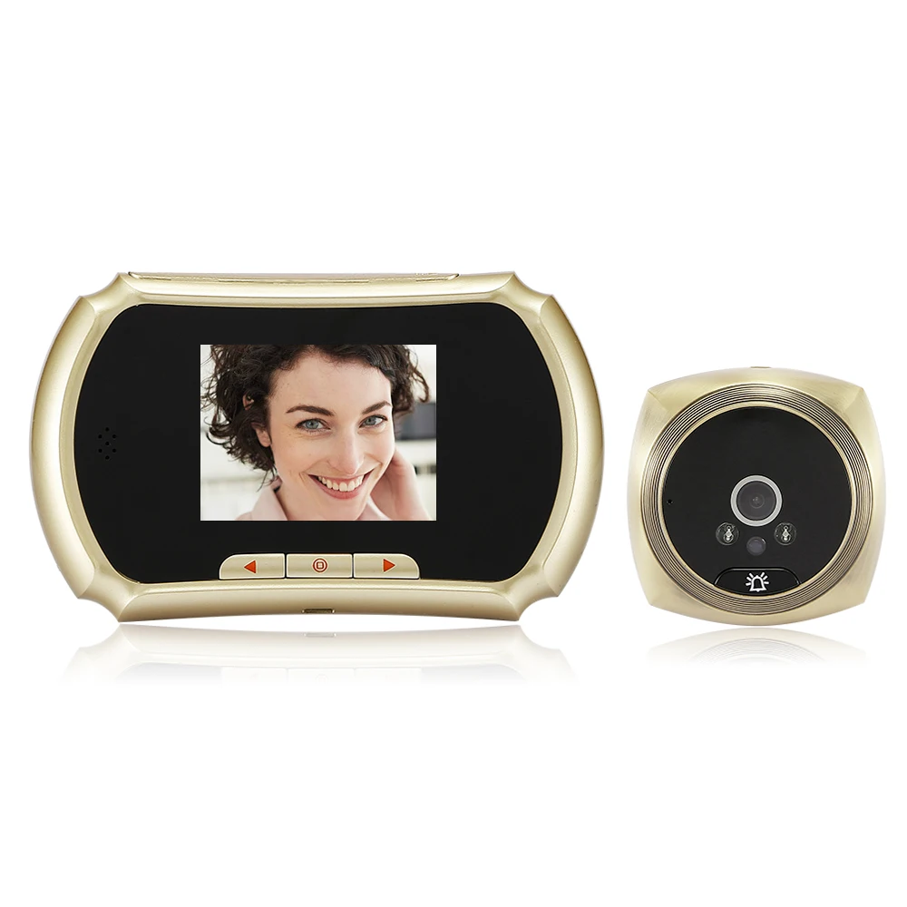 3-дюймовый 1.3MP глазок дверной Камера Цвет Экран видео-телефон двери внутренной связи Системы Телезритель двери глаз видео-дверной звонок домой безопасности