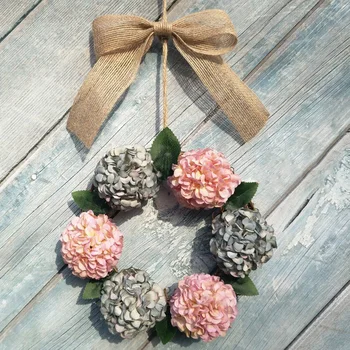 

Retro Artificial Flower Hydrangea Wall Hanging Wall Decoration Door Pendant Ornaments Garland Artificial Decoration