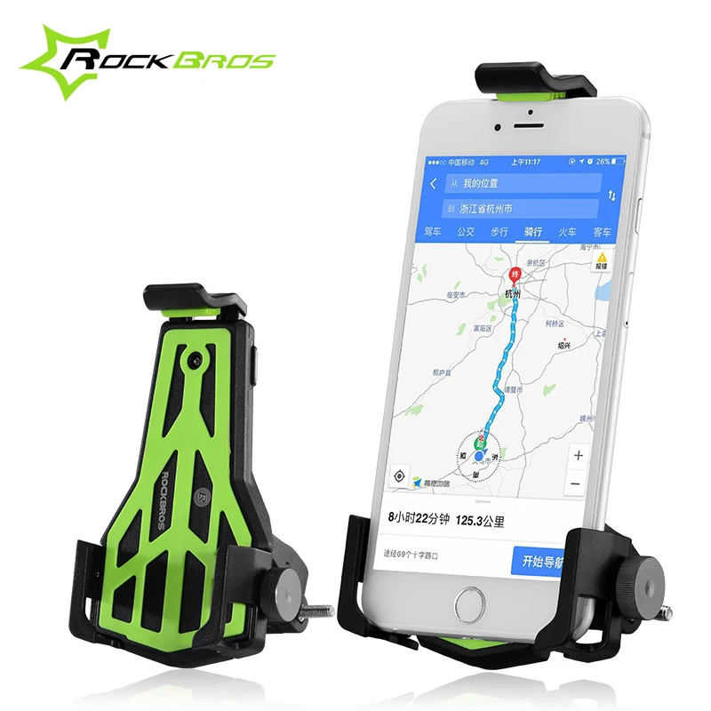 ROCKBROS-Bike-Bicycle-Handlebar-Phone-Stand-3-5-7-Inch-Adjustable-Cellphone-MTB-Holder-Bracket-Universal