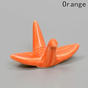 1 шт. креативный бумажный журавль в форме керамики палочки для еды ложка вилки и нож держатель для отдыха прекрасная стойка подставка кухонные аксессуары - изображение