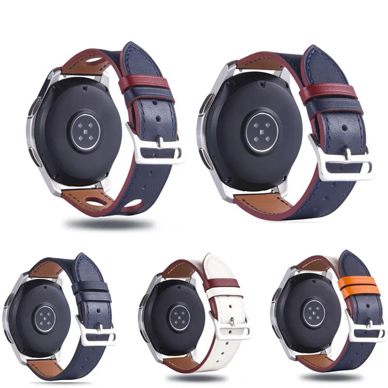 Ремешок из натуральной кожи для часов Samsung Galaxy Watch (46 мм) сменный Браслет AMAZFIT Gear S3 22