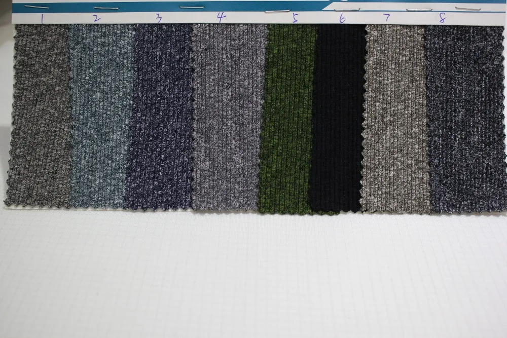 Трикотажная ткань F308 #2*2 rib H023 # прямые поставки с фабрики оптом|knit fabric|jersey knit