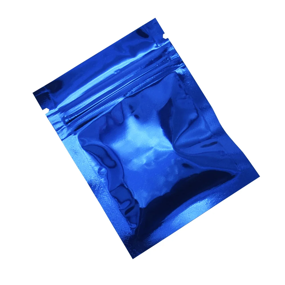 500 조각 6x8cm 작은 재밀봉 가능한 지퍼 잠금 가방 다채로운 플랫 셀프 인감 알루미늄 호일 가방 커피 파우더 샘플 마일라 가방