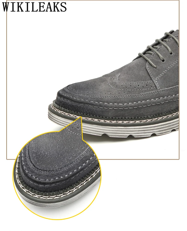 Обувь из натуральной кожи для мужчин Мужская обувь с перфорацией типа «броги» Элитный бренд повседневные ботинки Дизайнерская обувь для