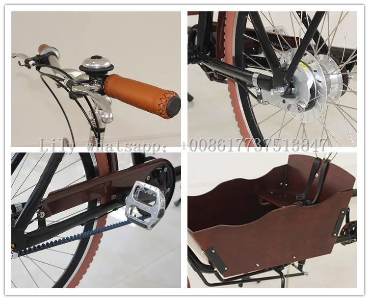 Новый Дизайн Электрический грузовой велосипед педаль домашнего использования переноска для детей и домашних животных велосипед