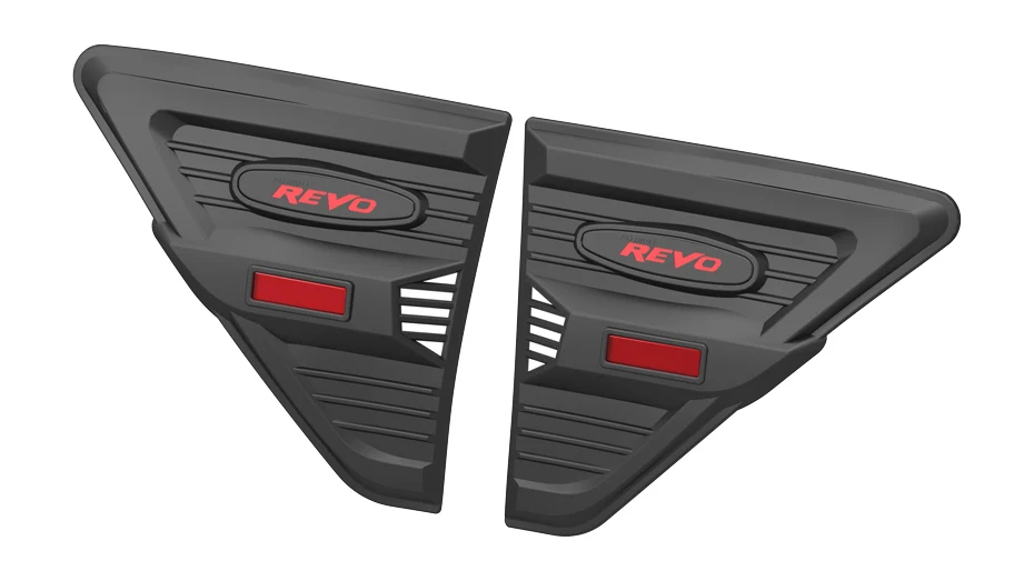 For Toyota Hilux REVO 2016 Side Vent Cover JDM Decoration Hilux REVO 2015-2017 Auto Side Wind Lamp Tuning Car Body Parts Styling 44