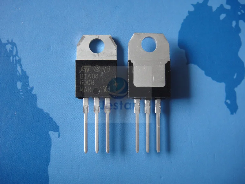 Купить 100 шт. bta08-600b bta08-600 bta08 к-220 8а 600 в симисторы в ...