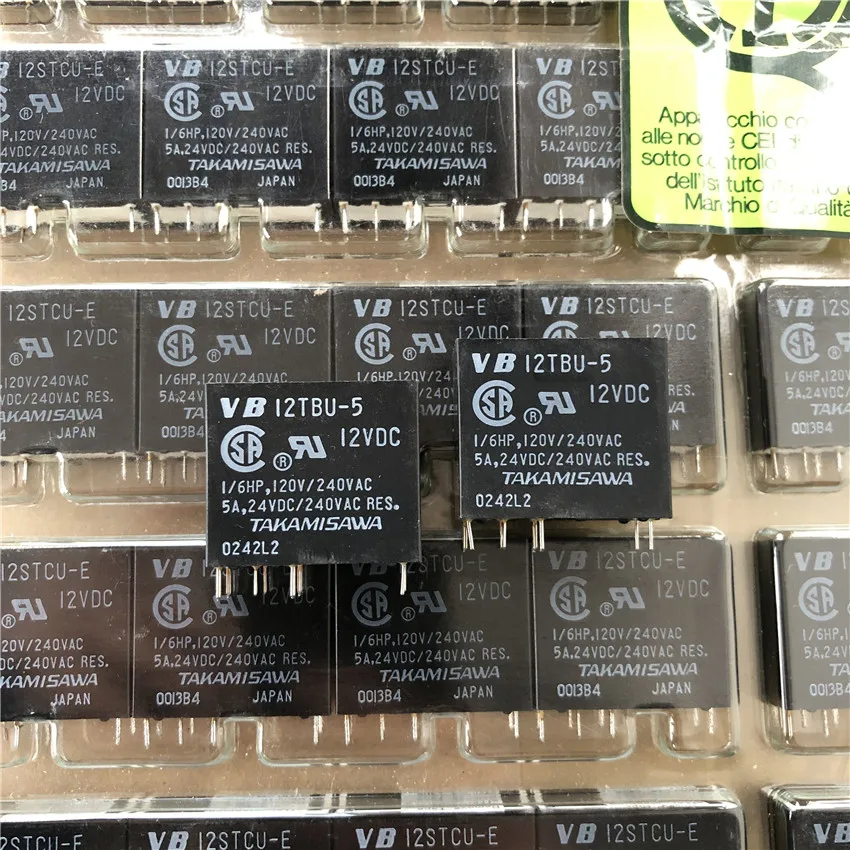 VB12STCU-E VB12TBU-5 12VDC Мощность реле 5A 250VAC 8 контактов