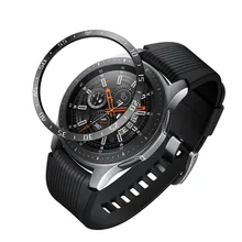 Модные прочные часы чехол для samsung Galaxy Watch 42 мм, драгоценный камень кольцо клеющаяся крышка против царапин металла популярные аксессуары
