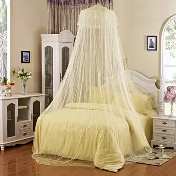 

Elegant Ceiling Mosquito Net Romantic Princess Students Insect Bed Canopy Netting Lace Curtain For Bedding Round Mosquito Nets