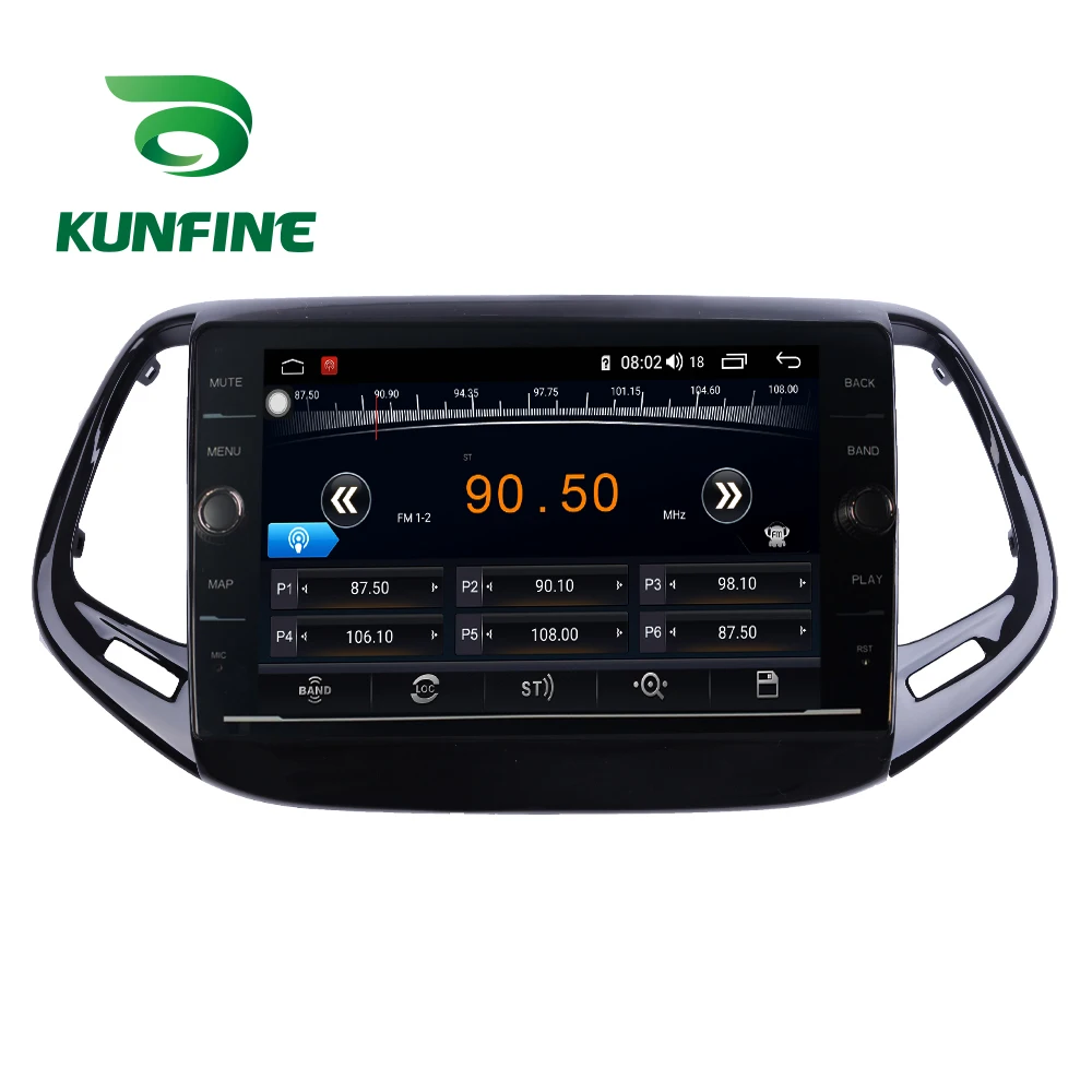 Cheap Octa Core ROM 64GB Android 8.1 Car DVD GPS Navigation Player Deckless Car Stereo for Jeep Compass 2017 Radio Head Unit Wifi 4G 5