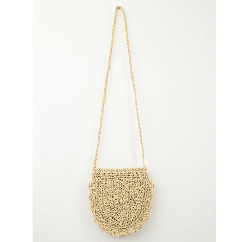 

Women Straw Bag Fashion Female Hand Bag Crossbody Shoulder Bag Handmade Woven Lovely Baita Beach Bag