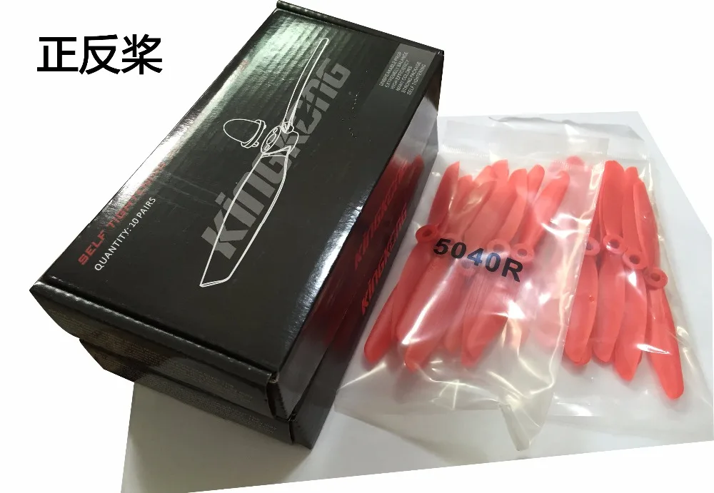 

KingKong 6040 CW CCW Propeller Props for FPV Multi-rotor 10-Pairs Black & Red