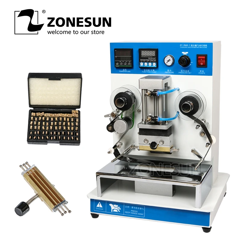 ZONESUN ZY RM3 Automatic Hot Foil Stamping Machine Leather