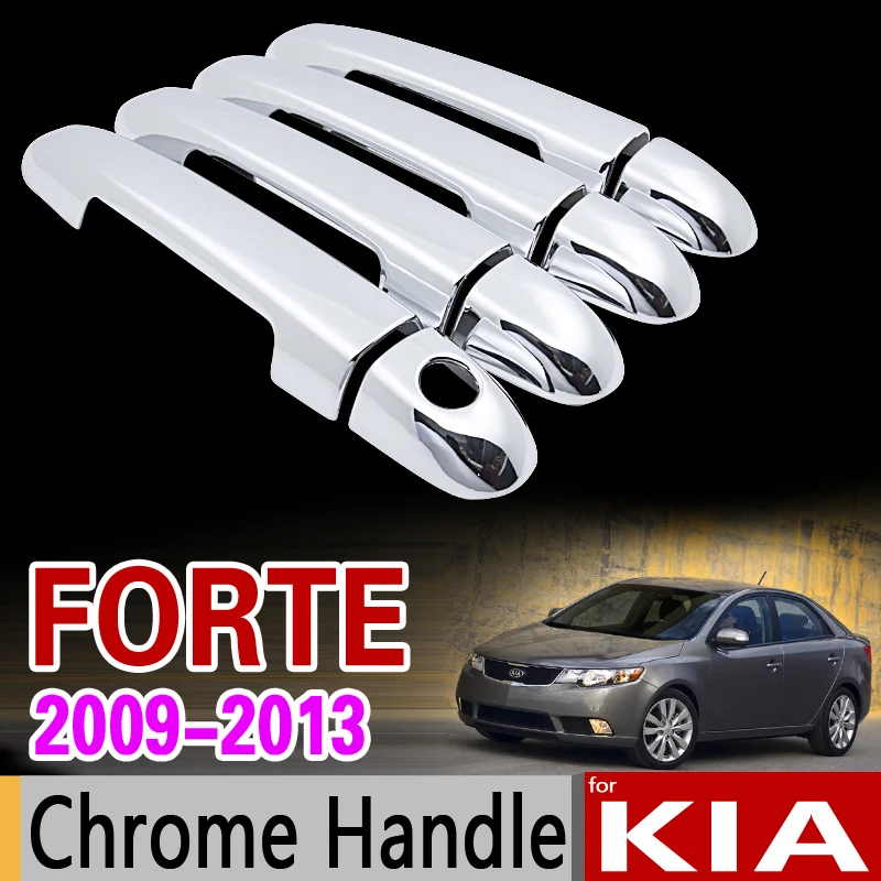for Kia Forte 2009 2013 TD Chrome Door Handle Cover Trim Set 2010 2011