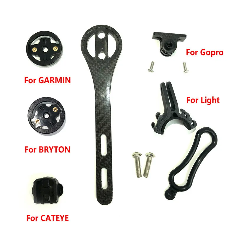 EC90 Bike Computer Mount Road Bicycle Carbon Holder for iGPSPORT Edge Series HandlebarStem Code Table Frame Computer Stand (11)