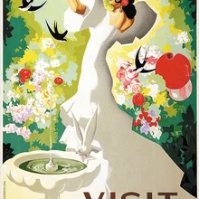 Carteles de Turismo de España, España, Resorts, pegatinas de pared clásicas, pinturas de lona, póster decorativo Vintage, decoración de Bar para el hogar, regalo