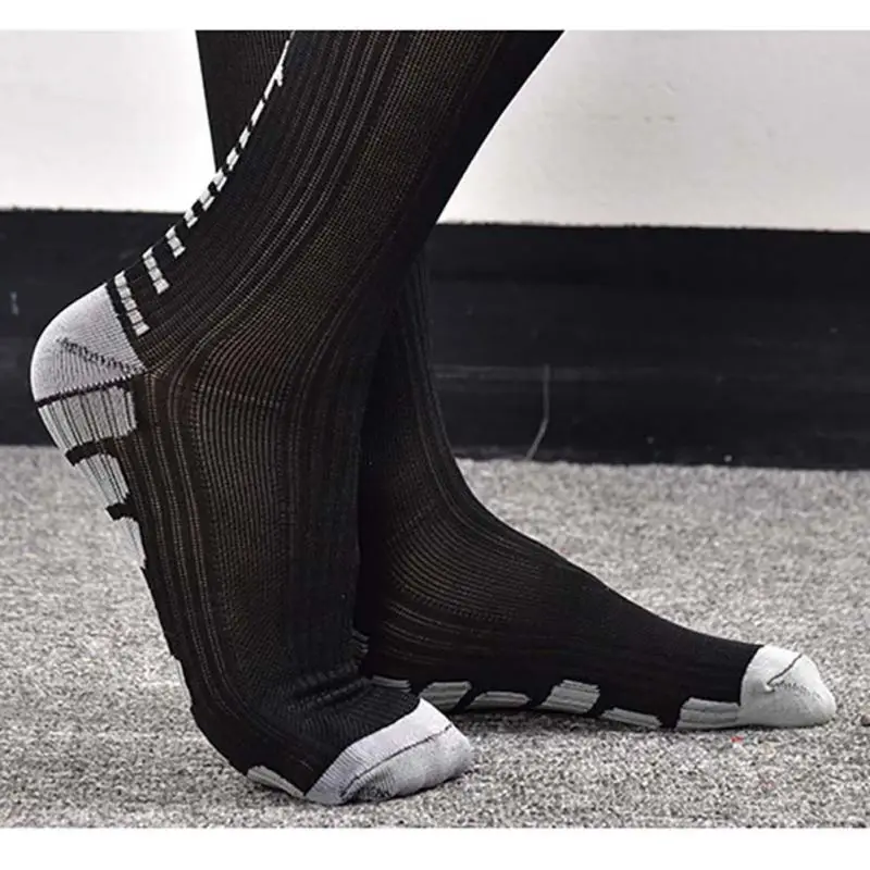 Женские спортивные Анти-усталость колено высокие Утягивающие колготки поддержка носки Открытый Спорт Бег Велосипедный спорт носки