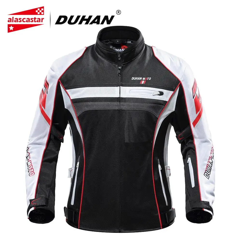 DUHAN мотоциклетная куртка мужская летняя Chaqueta Moto дышащая мотокросса для езды на
