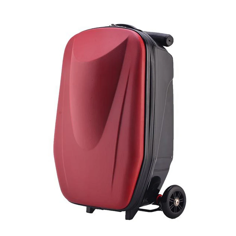 PC модный 21 дюйм студенческий скутер чемодан мальчик крутой тележки Чехол 3D экструзионный багаж для деловых поездок детский пансион - Цвет: 1PCS