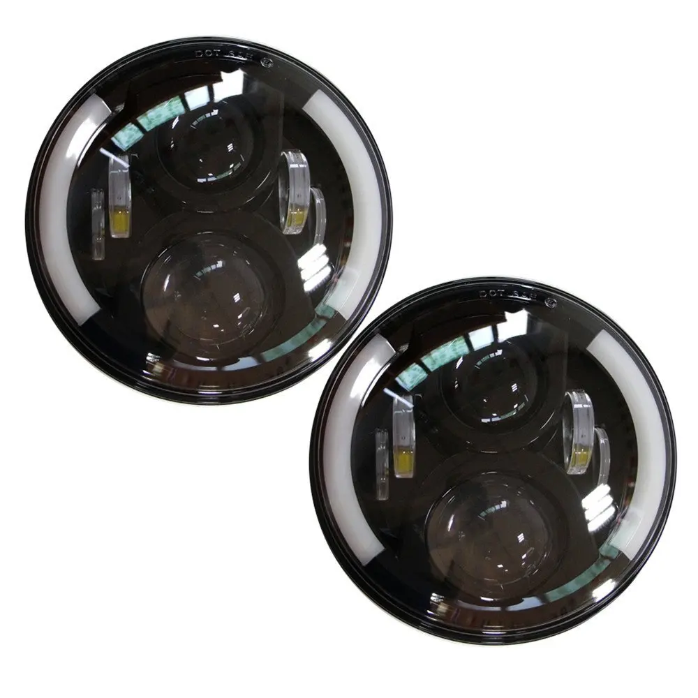 1 шт. 7 &quot60 Вт светодиодная фара для CJ/Wrangler JK Land Rover Defender H4 H13 фара|led headlight|headlight drl7